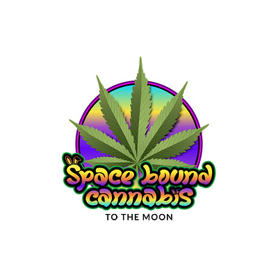 Space Bound Cannabis to the moon 3d logo bound branding cannabis design graphic design icon illustration logo logodesign minimalist logo space space bound cannabis space bound cannabis to the moon to the moon ui