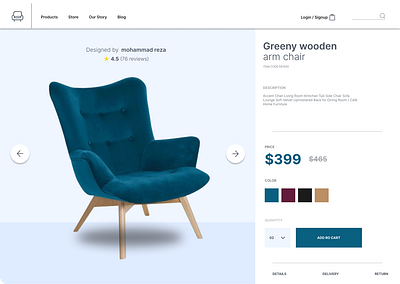 Furniture web shopping UI branding clean design figma ui ui ux ux web website