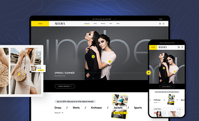 Allura: E-commerce Template for Online Fashion branding easystore ecommerce fashion fashion e commerce fashion stores joomla online store sp page builder ui