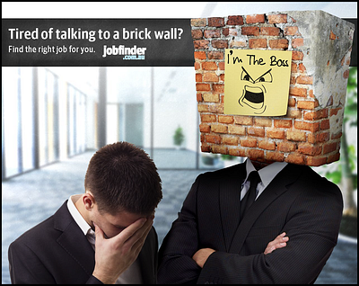 JobFinder.com.au Advertisement ads advertising branding career concept design editing finder graphic design job manipulation photoshop print seek visual