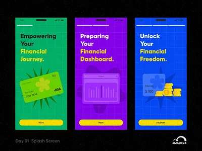 Day 01 Embarking on a journey of financial empowerment! colors design dribbble fintech minimal product ui
