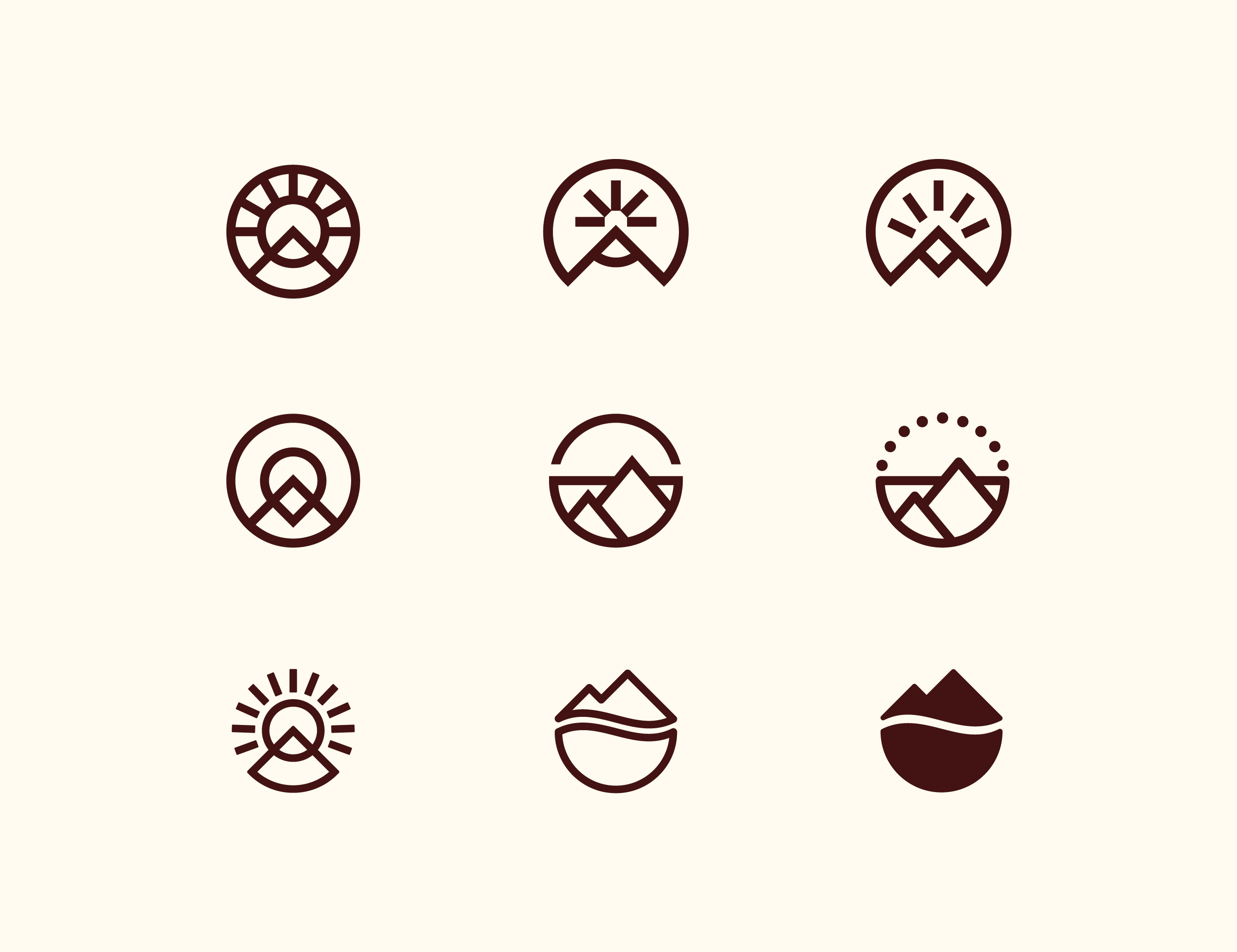 Orocafe Logo Design Options brand brand identity branding coffee coffee design coffee logo logo logo design modern symbols