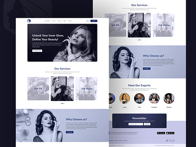 Beauty Salon Website uiuxdesign webdesign website