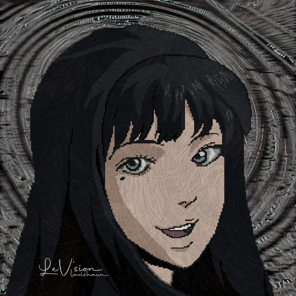 Junji Ito: Tomie Kawakami horror illustration junji ito pixel art tomie kawakami