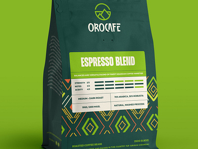 Orocafe - Coffee Pouch Packaging Design african african design coffee coffee bag coffee design coffee label coffee packaging coffee pouch logo logo design packaging packaging design