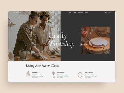 Crafty: An Artfully Crafted Joomla eCommerce Template branding graphic design logo ui