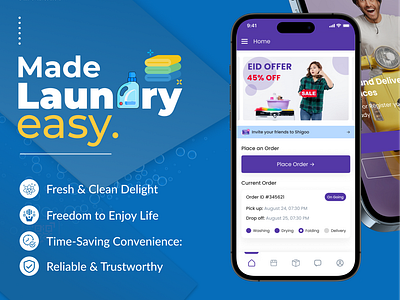 Shigooo | Laundry Cleaning Mobile App android app download app ios app laundry app laundry made easy laundry services mobile app online laundry cleaning ui