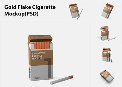 Gold Flake Cigarette Mockup(PSD) download mock up download mockup mockup mockups psd psd mockup