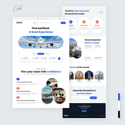 Flight Booking Landing Page daily ui design flight booking landing page ui ui design ux web design