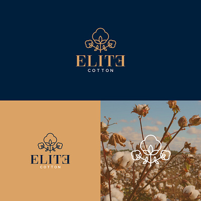 Eliete Cotton brand identity branding cotton flower logo logo design symbol textile