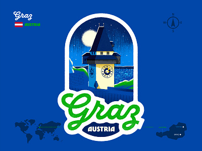 Graz · Austria illustration