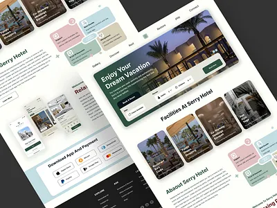 BOOKING HOTEL Landing Page app app design appui booking app booking hotel booking landing booking ui booking web dashboard hotel hotel web design illustration landing hotel landing page landing page hotel minimal ui ui design uiux web design