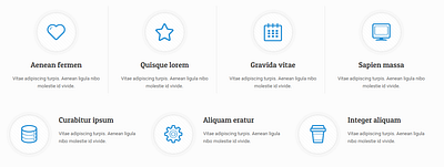 Icon's in Box style graphic design grids icon boxes ui ux