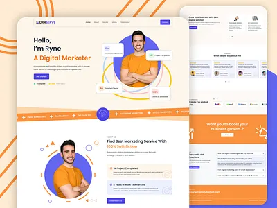 DIGISERVE - Digital marketer portfolio website design