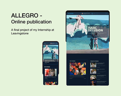 Case Study - Allegro 2022 gifma ui uxui web design