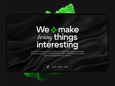 Creative Agency Website - UI Animation❇️💻 3d after effects animation creative agency interaction landing landing page motion motion graphics ui ui animation ui design ui designer ui interaction ui ux user interface ux design website