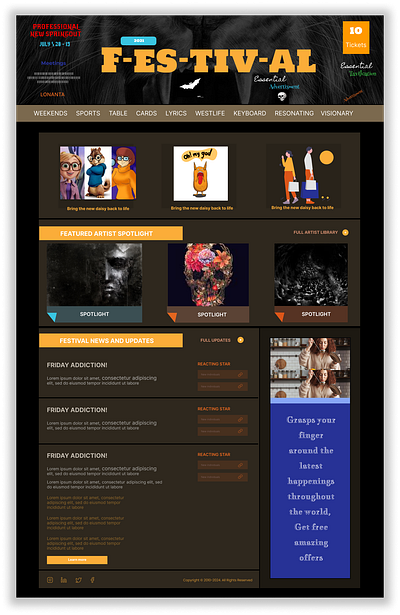 FESTIVAL - A Fun-Fare Cultural App 3d animation graphic design motion graphics ui