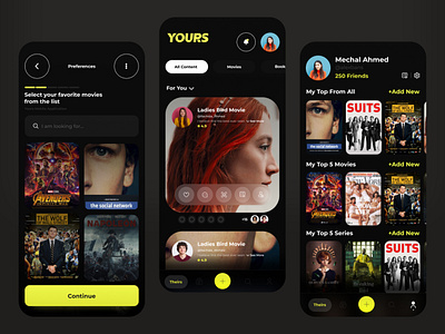 Movies rating mobile application UI/UX app design inspiration chart dark mode light mode minim minimalist mobile app product design ui ui ux ui ux design ux web design