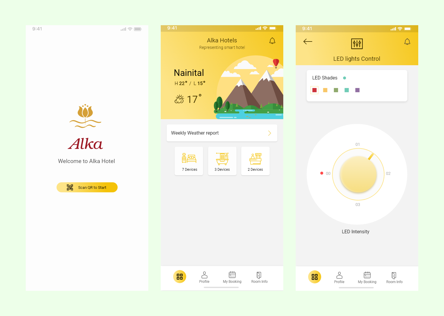 Hotel Management Mobile App freelancer hotel mobile ui uiux designer