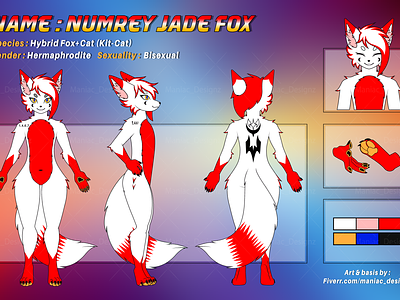 Numrey Jade Fox Cat Fursona Ref Sheet Commission Done bisexual commissionart commissions open 2024 commissionsopen digitalart fox art fox furry art fox lovers fox paws fox ref sheet foxcat furry ref sheet furry reference sheet furryart furryartist fursona art hybrid fox jade fox maniac designz paws view