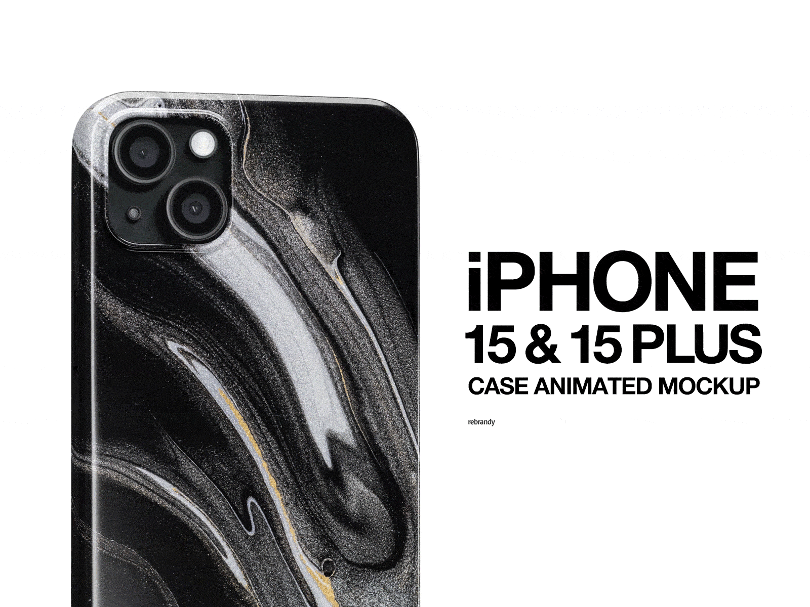 IPhone 15 & 15 Plus Case Animated Mockup mobile case mockup