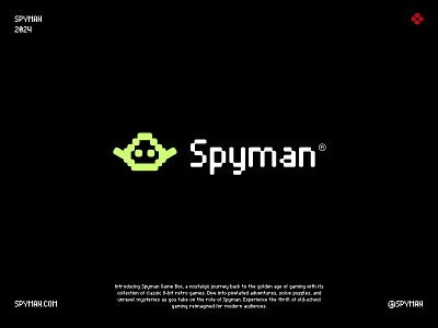 Spyman case stduy 8bit branding casestudy color game retro social spy