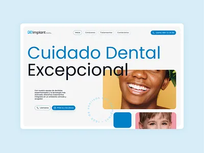 Deimplant | Case study for the website of a dental clinic app design ui ux website
