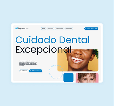 Deimplant | Case study for the website of a dental clinic app design ui ux website