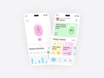 Roubit - Habit Tracker app design figma habit product design roubit tracker ui design ui ux design ux design visual design