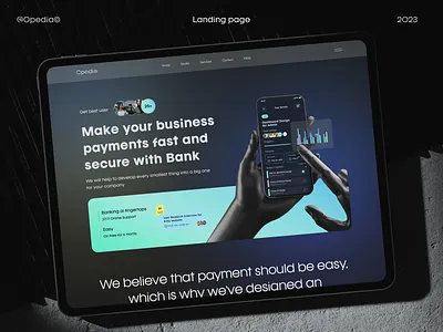 Online payment landing page UI Design | Fintech figma finance website financial financial landing page financial website financial website design financial website ui fintech fintech landing page fintech website ui landing page landing page desigfn landing page ui ui ui ux ux web design website website ui website ui design