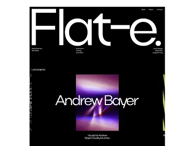 Flat-e. Redesign website graphic design illustration logo ui uiux web webdesign website