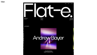 Flat-e. Redesign website graphic design illustration logo ui uiux web webdesign website