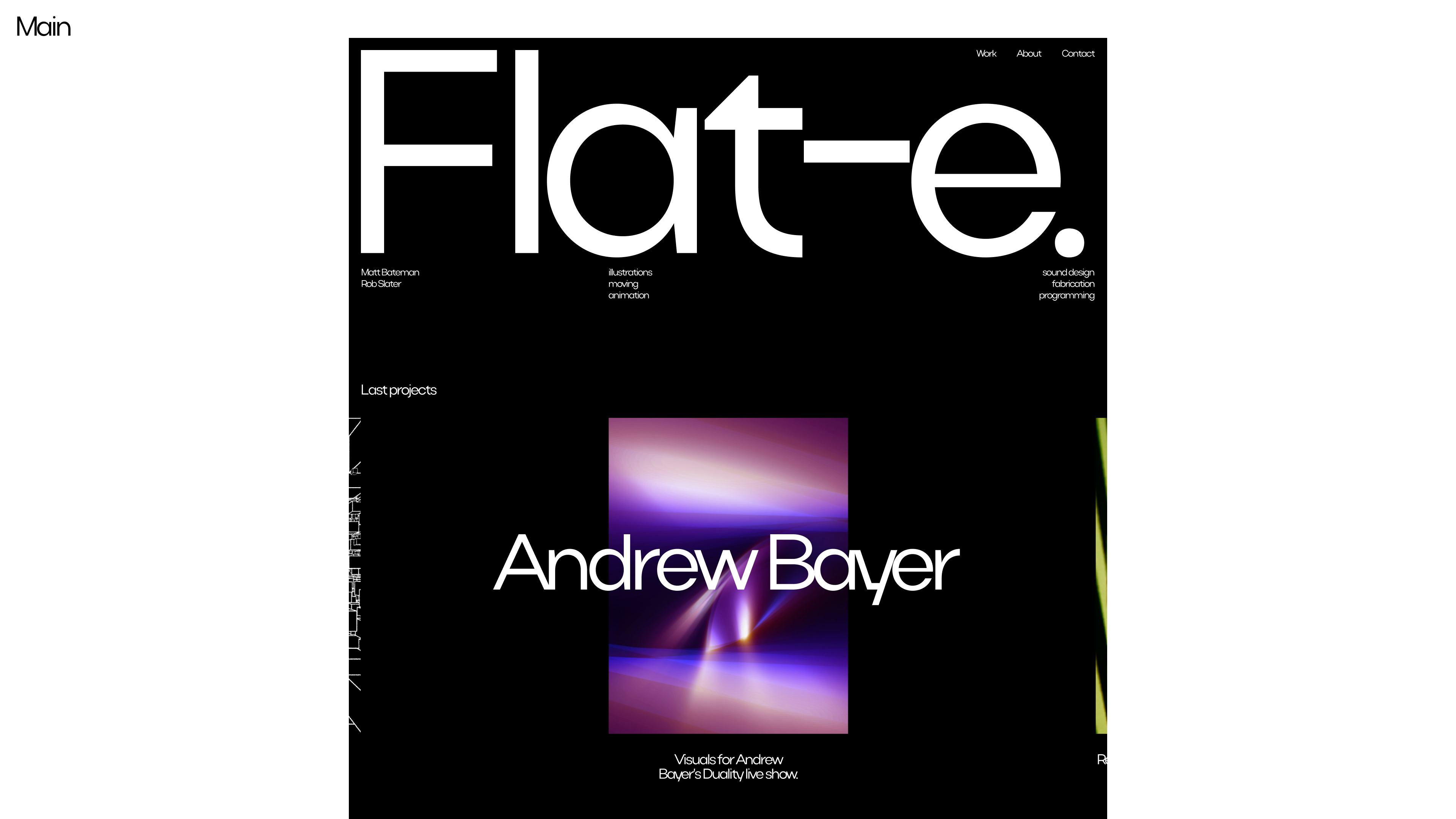 Flat-e. Animation 3d animation branding graphic design motion graphics studio ui web webdesign website