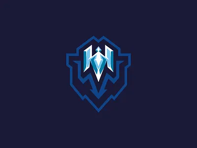 M + ICE logo - FOR SALE blue branding cold design esports gaming graphic design hielo ice letter logo mascot snow vector winter