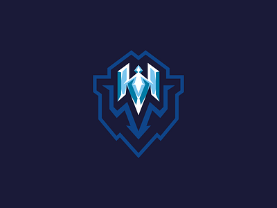 M + ICE logo - FOR SALE blue branding cold design esports gaming graphic design hielo ice letter logo mascot snow vector winter