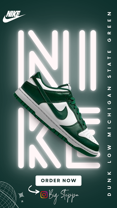 Nike shoe flier branding graphic design logo trending ui