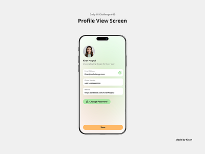 Daily UI Challenge #10 design profile ui uichallenge ux