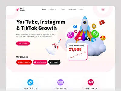 Boosting Website Design boost website boosting boosting website design figma design figma ui design growth website ui design ui ux design website clean design website design website figma design website ui design