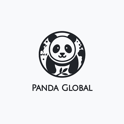Panda Global graphic design logo vector