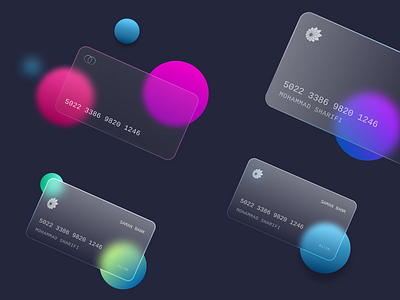 Glassmorphism ATM Card UI Design: Elegant Transparency for Moder 3d animation branding design graphic design logo modernuidesign motion graphics typography ui uichallenge vector