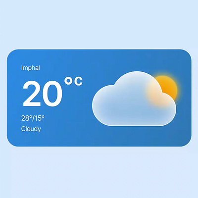 Weather widget uichallenge uidesign uxdesign weatherapp widget