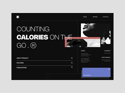 fit band webpage / minimal layout design branding design illustration motiongraphics ui uiux userexperience userinterfacedesign webdesign