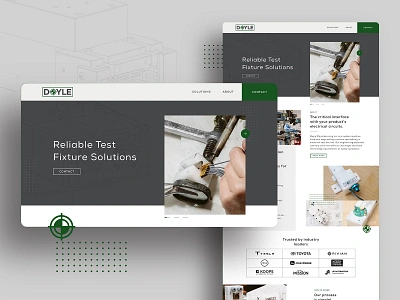 Doyle Manufacturing Website engineering indiana industrial manufacturing modern ui uiux ux webdesign website