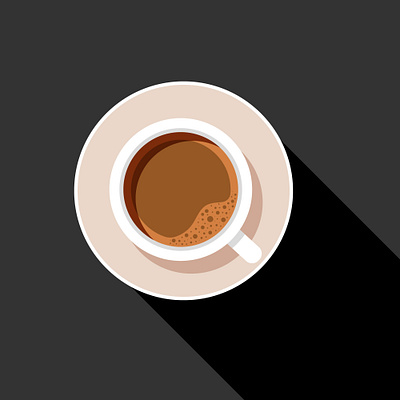 top view of coffee cup black black coffee breakfast brown cafe cappaccino coffee cup foam fresh hot drink latte morning plate restrurant shadow sweet tea top view wake