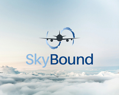SkyBound Airline logo airline branding dailylogochallenge design graphic design illustration logo sky typography vector