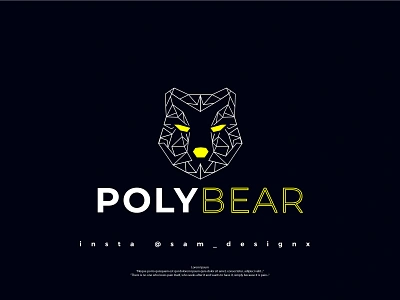 Poly Bear It's a polygonal art logo abstract logo bear logo brand logo branding business logo company logo creative logo design flat logo graphic design lineart logo logo logo design meta logo minimal logo minimalist logo polygonal logo ui