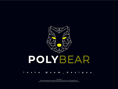 Poly Bear It's a polygonal art logo abstract logo bear logo brand logo branding business logo company logo creative logo design flat logo graphic design lineart logo logo logo design meta logo minimal logo minimalist logo polygonal logo ui