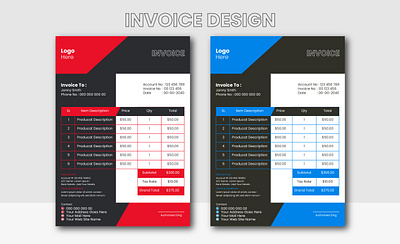 INVOICE DESIGN bill payment