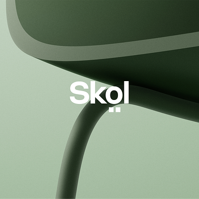 Product Visualization_Skol 3d 3d render blender brand identity design branding cgi chair cinema4d furniture graphic design green product render rendering