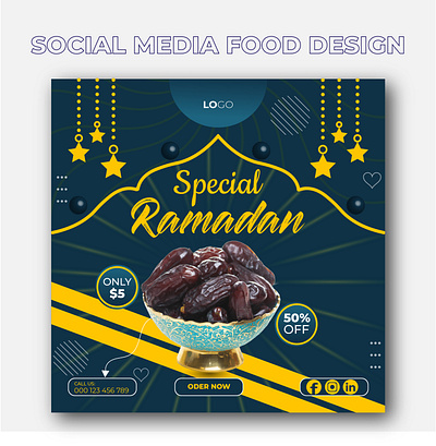 RAMADAN SOCIAL MEDIA DESIGN ramadan fruits dates